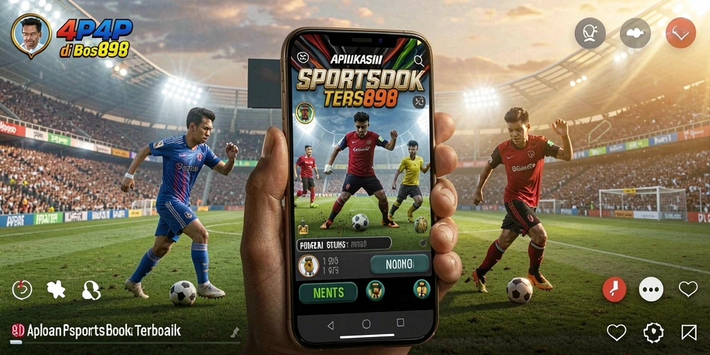 Screenshot utama 4P4P menampilkan antarmuka taruhan olahraga yang menarik.