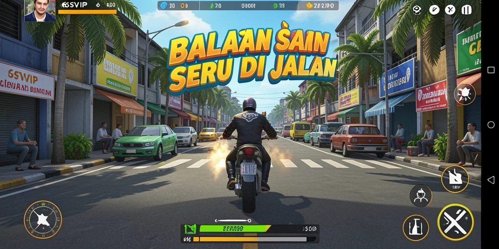 Tampilan mendebarkan dari balapan penuh aksi di 6SVIP.