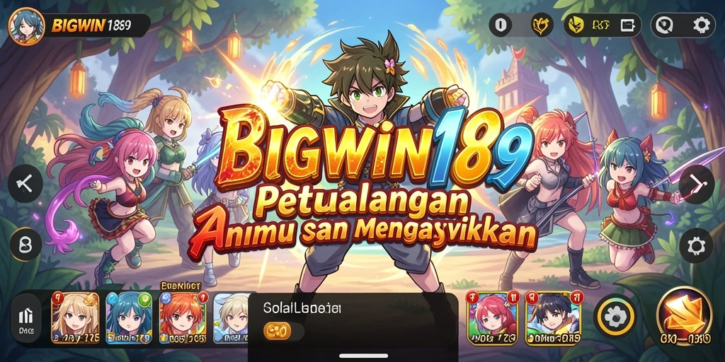 Tampilan permainan <strong>BIGWIN189</strong> yang menampilkan aksi karakter anime yang mendebarkan.