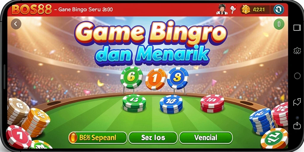 Tampilan gameplay seru di sistem Bingo BOS88.