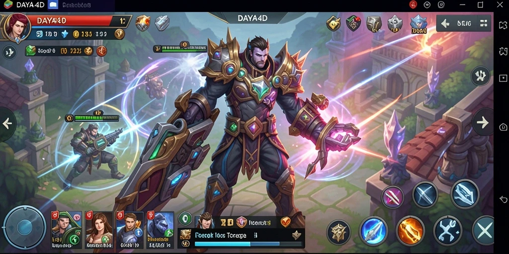 Tampilan menarik dari gameplay strategis dalam DAYA4D.