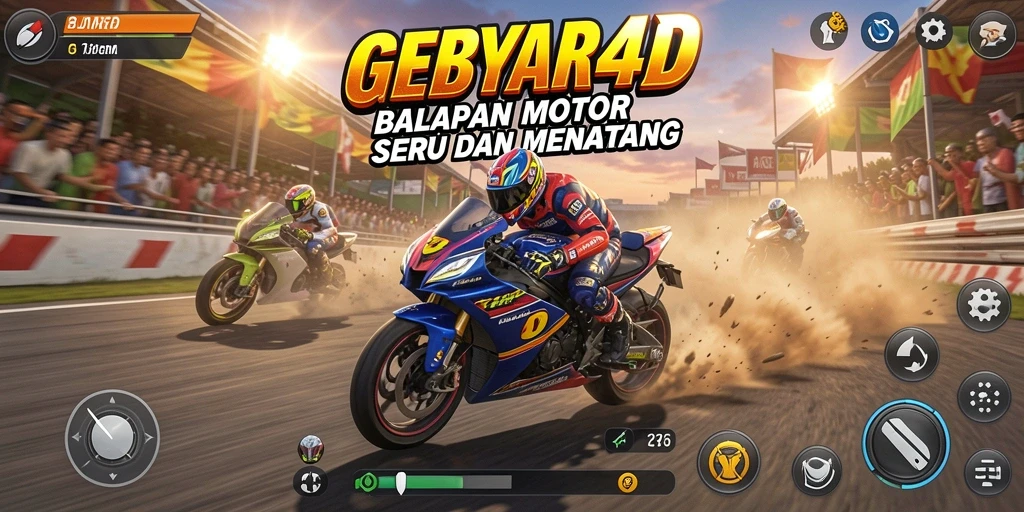 Tampilan gameplay GEBYAR4D yang seru dan mendebarkan.