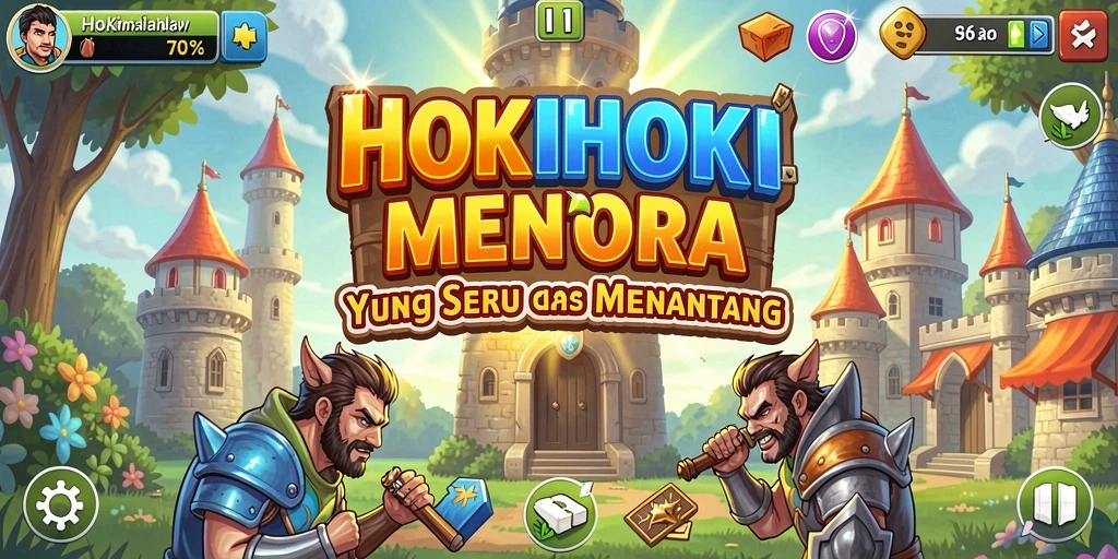 Tampilan gameplay yang mendebarkan dari HOKIHOKI dalam kategori Tower Defense.