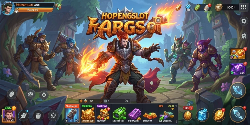 Screenshot gameplay HOPENGSLOT menampilkan aksi seru dalam dunia ARPG.