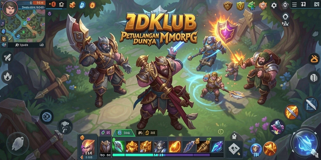 Tampilan menarik dan seru dalam gameplay MMORPG IDKLUB.