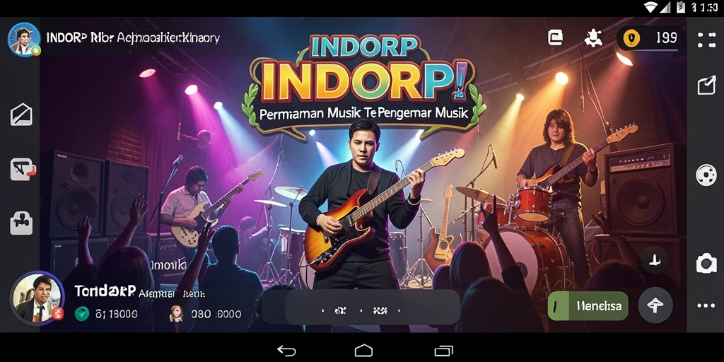Screenshot gameplay <strong>INDORP</strong> yang menunjukkan serunya bermain musik bersama.