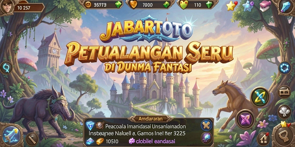 Screenshot utama JABARTOTO menampilkan petualangan seru di dunia yang menakjubkan.