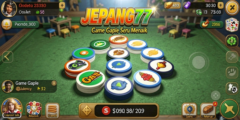 Tampilan gameplay <strong>JEPANG77</strong> yang seru dan interaktif saat bermain Gaple.