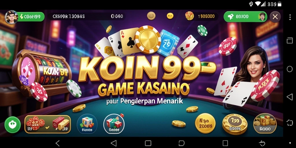 Tangkapan layar KOIN99 menunjukkan gameplay Kasino yang mendebarkan dan interaktif.