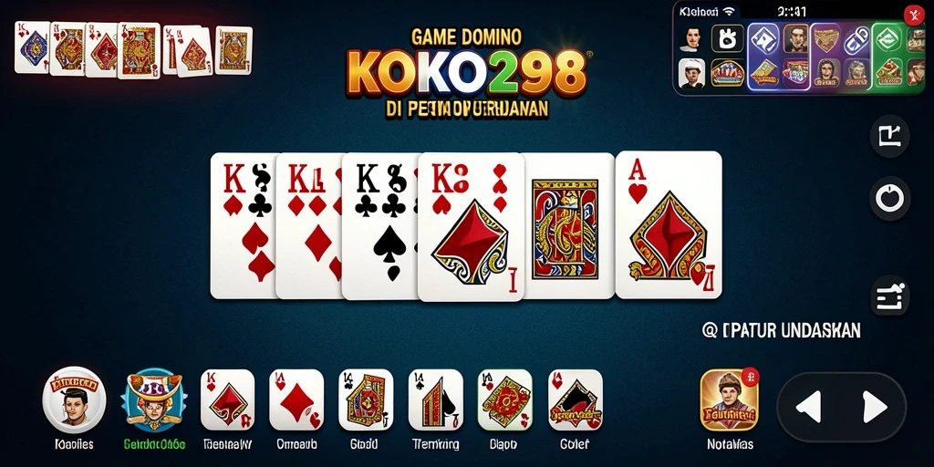 Screenshot KOKO288 menampilkan gameplay seru dalam permainan Domino.
