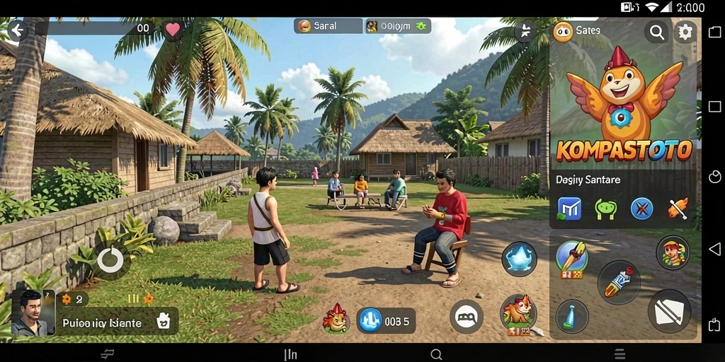 Tampilan gameplay dari KOMPASTOTO yang seru dan menarik.