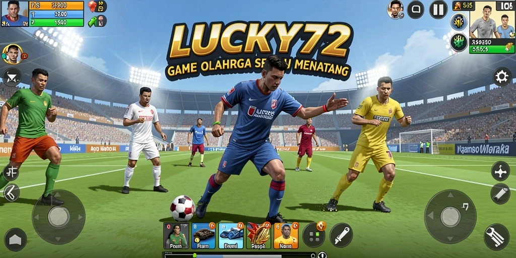 Tampilan gameplay seru di LUCKY72 dengan aksi olahraga yang mendebarkan.