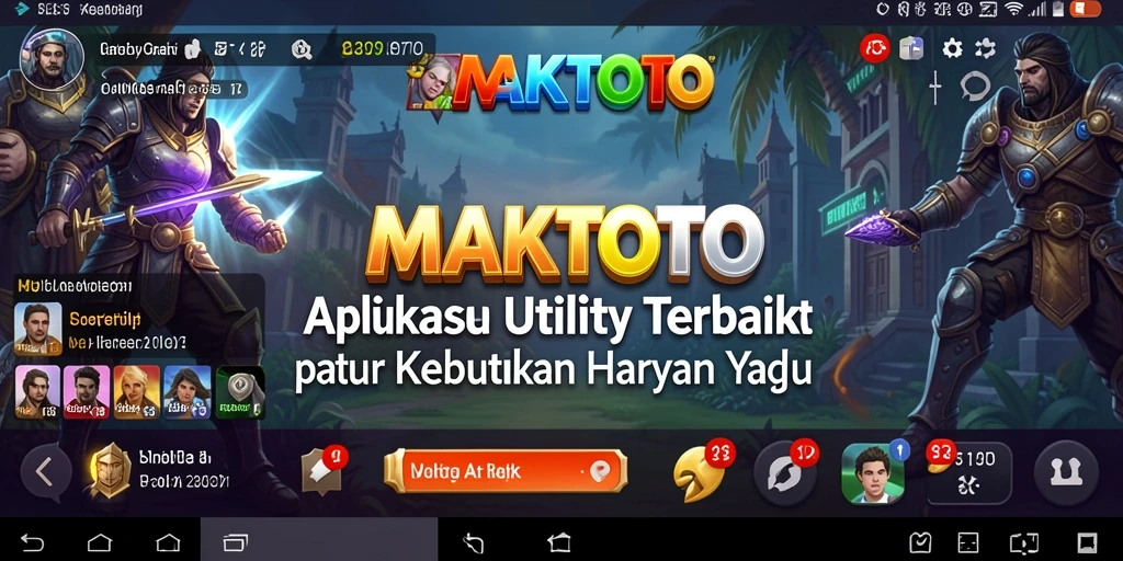 Tampilan antarmuka pengguna aplikasi MAKTOTO yang modern dan intuitif.
