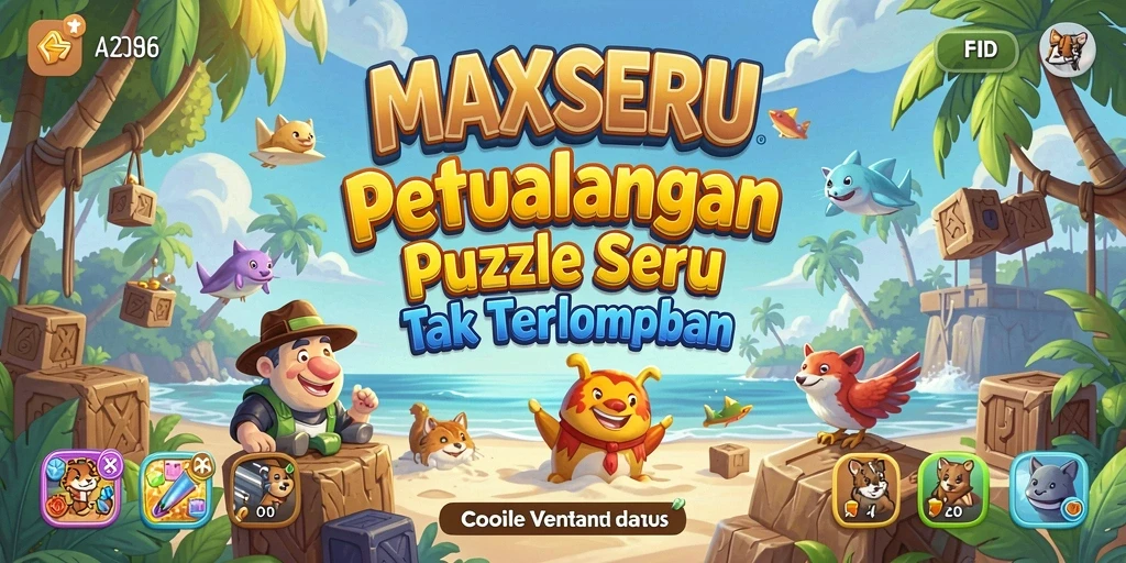 Tampilan gameplay <strong>MAXSERU</strong> yang seru dan menantang dalam puzzle.