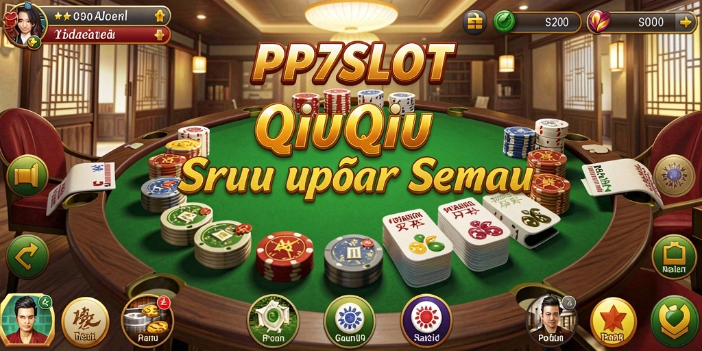 Screenshot gameplay PP7SLOT yang menunjukkan aksi QiuQiu yang seru.