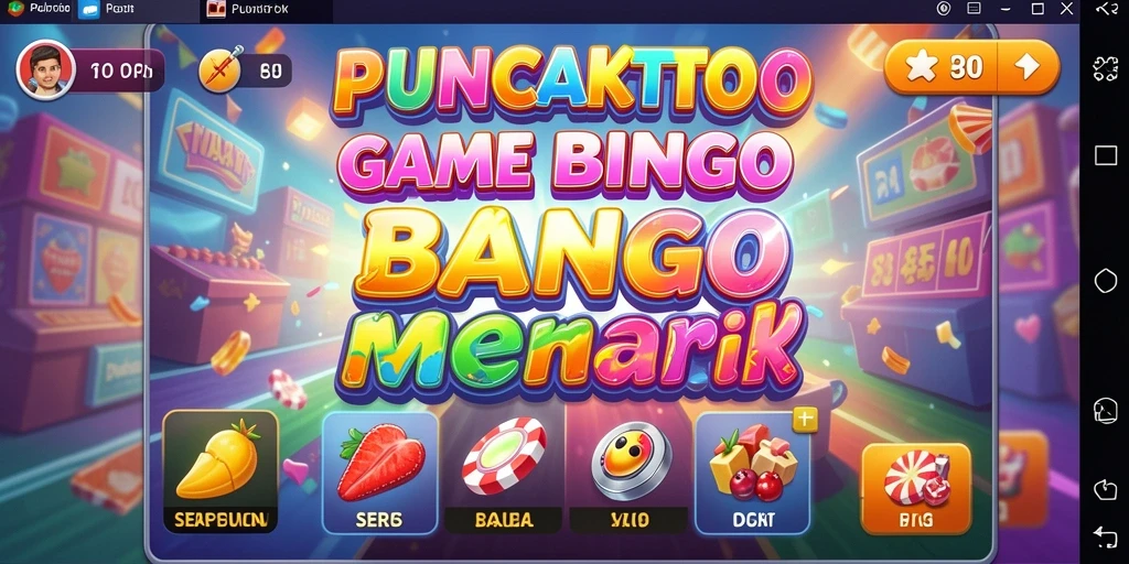 Tampilan menarik dari gameplay Bingo di PUNCAKTOTO.