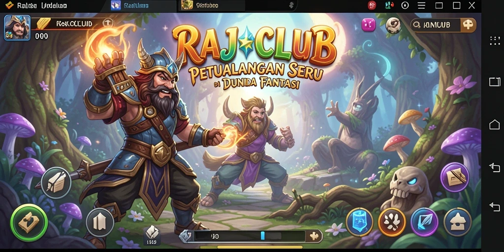 Tampilan gameplay <strong>RAJACLUB</strong> yang memukau dalam petualangan seru.