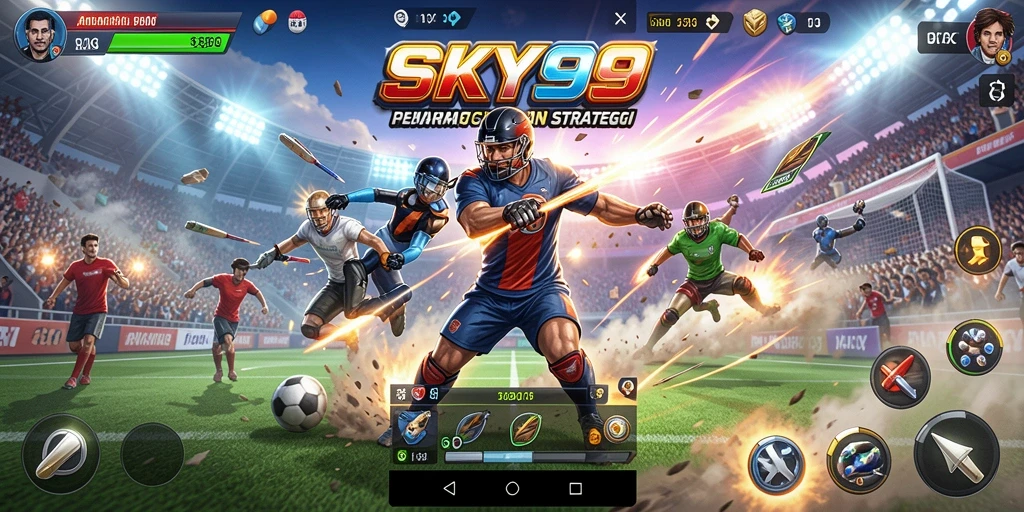 Tampilan menarik dari gameplay SKY99 dalam pertandingan olahraga.