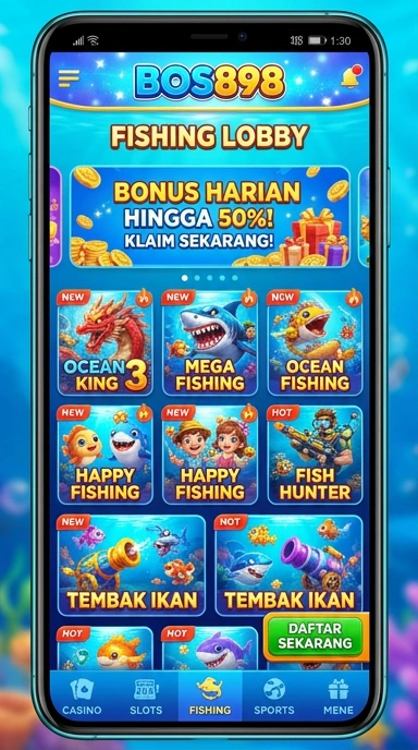 Tangkapan layar antarmuka pengguna bos898 yang menunjukkan navigasi yang mudah.